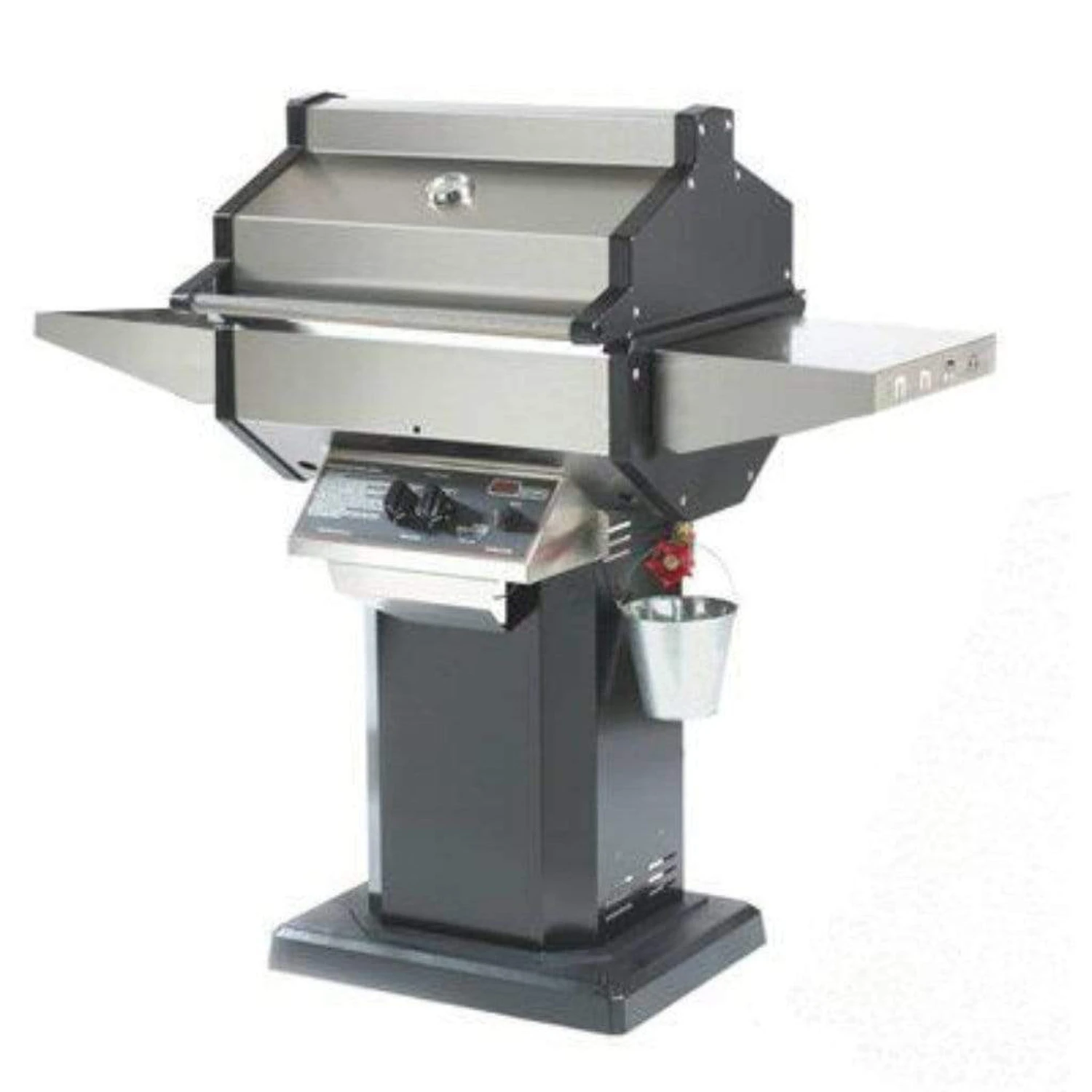 Phoenix Grills 52" Stainless Steel 2-Burner Liquid Propane Gas Grill On Black Aluminum Patio Base 1 Phoenix Grills 52" Stainless Steel 2-Burner Liquid Propane Gas Grill On Black Aluminum Patio Base