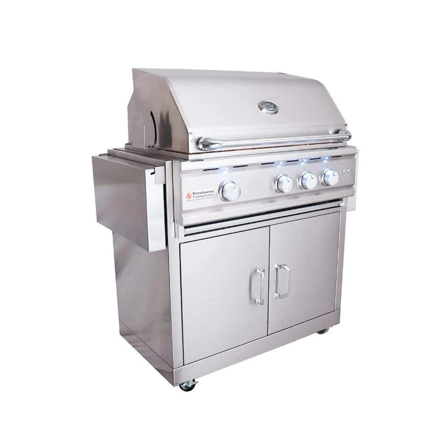 Renaissance Cutlass Pro Series 30" 4-Buner Freestanding Natural Gas Grill 4 Renaissance Cutlass Pro Series 30" 4-Buner Freestanding Natural Gas Grill - Image 4