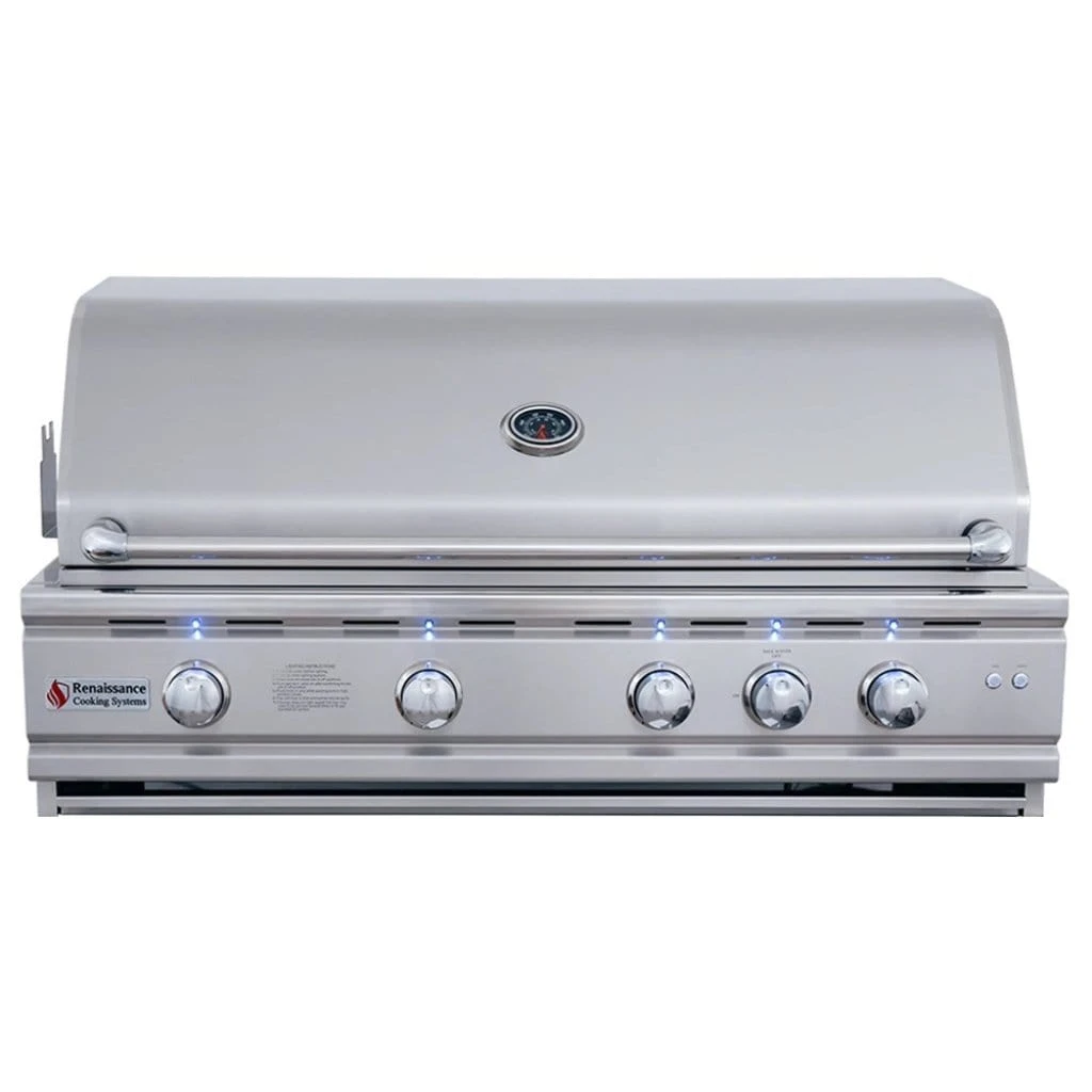 Renaissance Cutlass Pro Series 42" 5-Burner Built-In Liquid Propane Gas Grill With V-Shape Burner Covers 2 Renaissance Cutlass Pro Series 42" 5-Burner Built-In Liquid Propane Gas Grill With V-Shape Burner Covers - Image 2