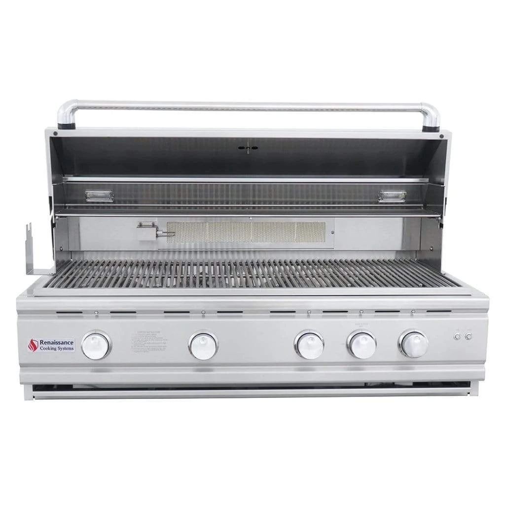 Renaissance Cutlass Pro Series 42" 5-Burner Built-In Liquid Propane Gas Grill With V-Shape Burner Covers 3 Renaissance Cutlass Pro Series 42" 5-Burner Built-In Liquid Propane Gas Grill With V-Shape Burner Covers - Image 3