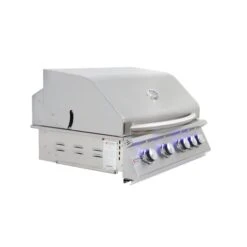 Renaissance Premier L Series 32" 5-Burner Built-In Natural Gas Grill With LED Lights -Grill Collection Renaissance Premier L Series 32 5 Burner Built In Natural Gas Grill With LED Lights 4