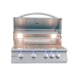 Renaissance Premier L Series 32" 5-Burner Built-In Natural Gas Grill With LED Lights -Grill Collection Renaissance Premier L Series 32 5 Burner Built In Natural Gas Grill With LED Lights 5
