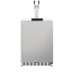 Renaissance UL Rated Stainless Dual Tap Kegerator