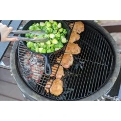 SnS Grills 22" Slow ‘N Sear Deluxe Kamado Ceramic Charcoal Grill W/ Side Shelves -Grill Collection SnS Grills 22 Slow N Sear Deluxe Kamado Ceramic Charcoal Grill w Side Shelves 4