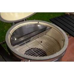 SnS Grills 22" Slow ‘N Sear Deluxe Kamado Ceramic Charcoal Grill W/ Side Shelves -Grill Collection SnS Grills 22 Slow N Sear Deluxe Kamado Ceramic Charcoal Grill w Side Shelves 7