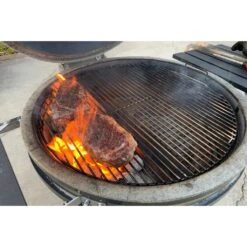 SnS Grills 22" Slow ‘N Sear Deluxe Kamado Ceramic Charcoal Grill W/ Side Shelves -Grill Collection SnS Grills 22 Slow N Sear Deluxe Kamado Ceramic Charcoal Grill w Side Shelves 8