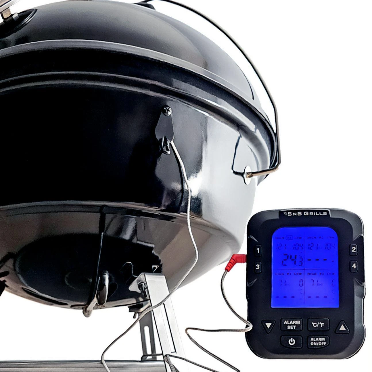 SnS Grills Home 'N Roam 18" Black Travel Kettle Charcoal Grill 6 SnS Grills Home 'N Roam 18" Black Travel Kettle Charcoal Grill - Image 6