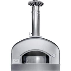 Sole Gourmet Italia Luigi 24" X 32" Wood-Fired Countertop Or Built-In Pizza Oven With Rubber Feet