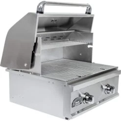 Sole Gourmet TR Series 26" 2-Burner Built-In Natural Gas Grill -Grill Collection Sole Gourmet TR Series 26 2 Burner Built In Natural Gas Grill 3
