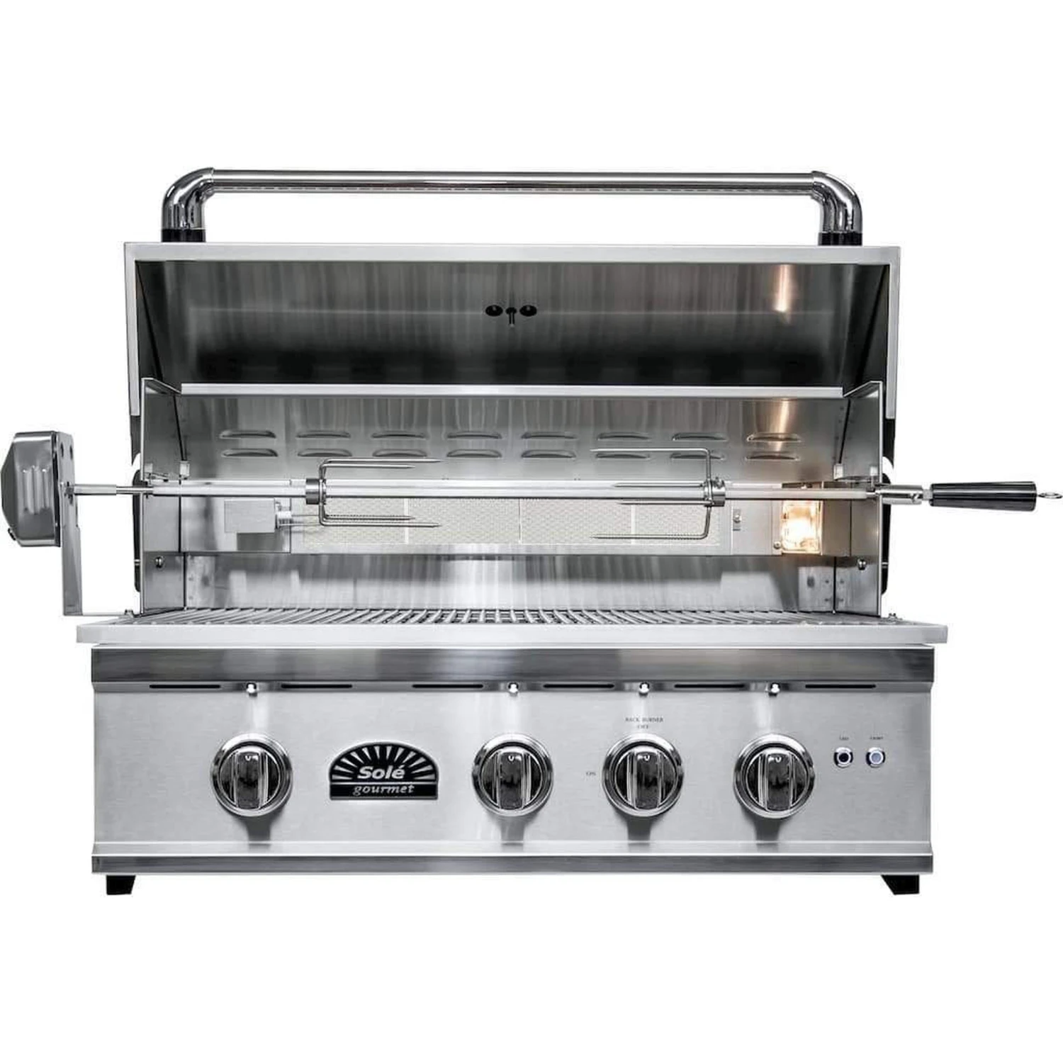 Sole Gourmet TR Series 32" 3-Burner Built-In Natural Gas Grill With Infrared Rear Burner 3 Sole Gourmet TR Series 32" 3-Burner Built-In Natural Gas Grill With Infrared Rear Burner - Image 3