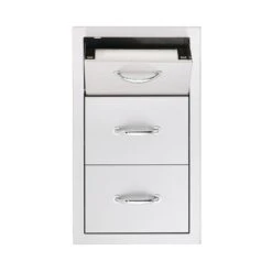 Summerset 17" Stainless Steel Vertical 2-Drawer & Paper Towel Holder Combo -Grill Collection Summerset 17 Stainless Steel Vertical 2 Drawer Paper Towel Holder Combo 5
