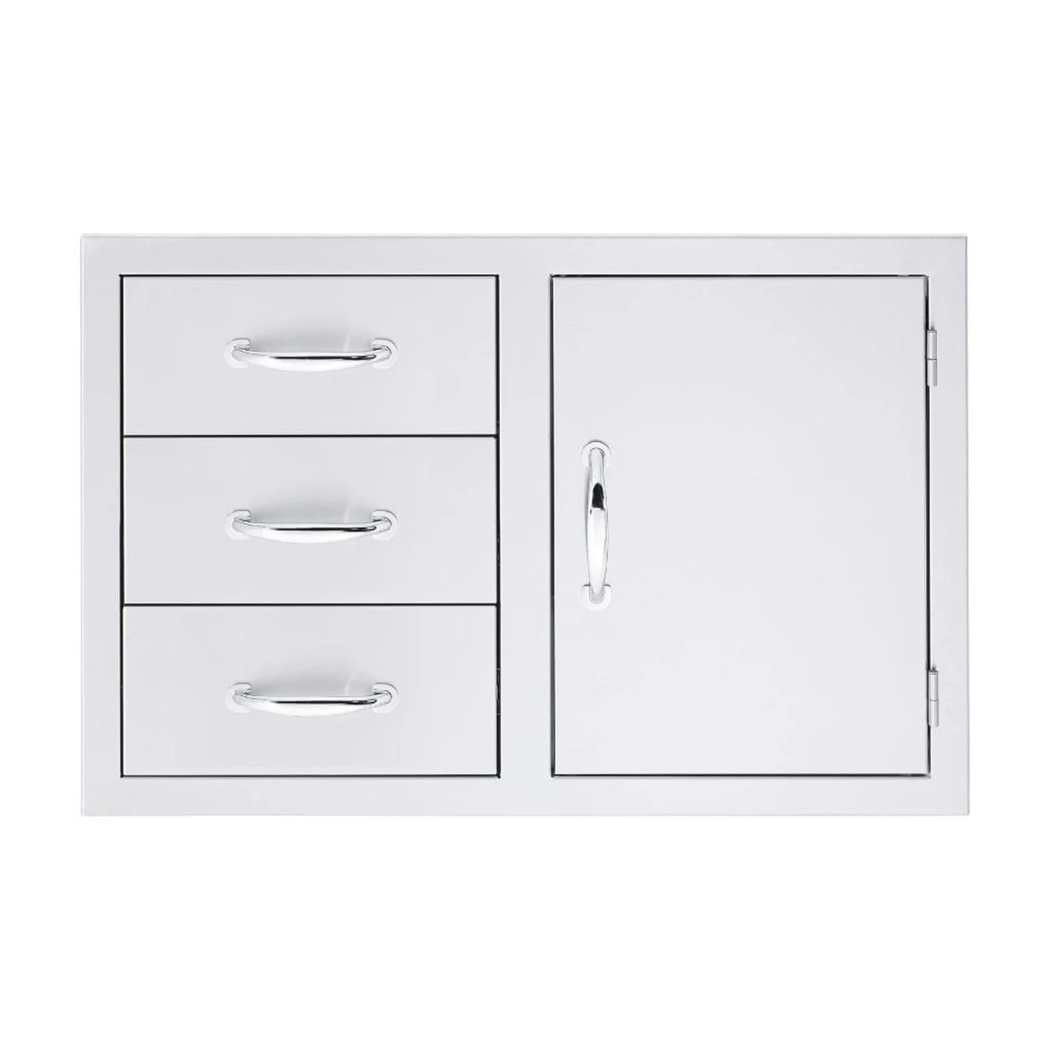Summerset 33" Stainless Steel Double/Triple Drawer & Access Door Combo 4 Summerset 33" Stainless Steel Double/Triple Drawer & Access Door Combo - Image 4