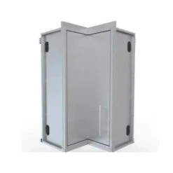 Sunstone 12" X 12" Stainless Steel Full Height 360 Swivel Door Corner Cabinet W/Three Shelves