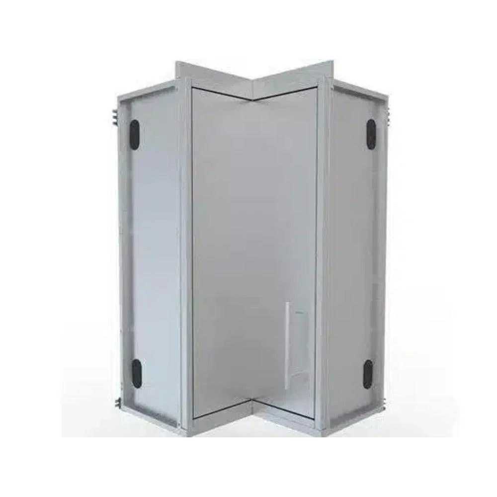 Sunstone 12" X 12" Stainless Steel Full Height 360 Swivel Door Corner Cabinet W/Three Shelves 1 Sunstone 12" X 12" Stainless Steel Full Height 360 Swivel Door Corner Cabinet W/Three Shelves
