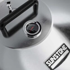 Sunstone 24" Diameter Stainless Steel Large Hood With Exhaust/Temperature Gauge And Sturdy Handle 5 Sunstone 24" Diameter Stainless Steel Large Hood With Exhaust/Temperature Gauge And Sturdy Handle -Grill Collection Sunstone 24 Diameter Stainless Steel Large Hood with ExhaustTemperature Gauge and Sturdy Handle 3
