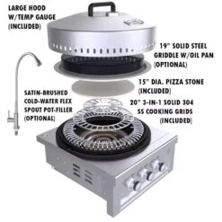Sunstone 24" Stainless Steel Power Cirque Propane Burner - Complete Package -Grill Collection Sunstone 24 Stainless Steel Power Cirque Propane Burner Complete Package 5