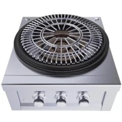 Sunstone 24" Stainless Steel Power Cirque Propane Burner With Flat-Top Griller