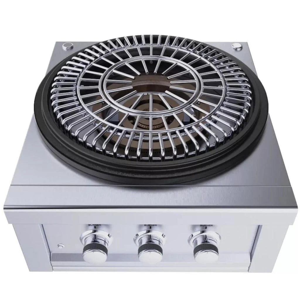 Sunstone 24" Stainless Steel Power Cirque Propane Burner With Flat-Top Griller 1 Sunstone 24" Stainless Steel Power Cirque Propane Burner With Flat-Top Griller