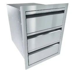 Sunstone Aruba Series 16" Stainless Steel Triple Drawer