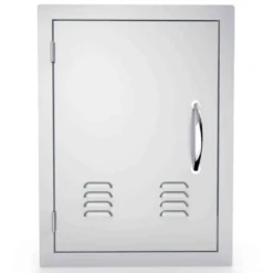 Sunstone Classic Series 17" X 24" Stainless Steel Left Swing Vertical Vented Door