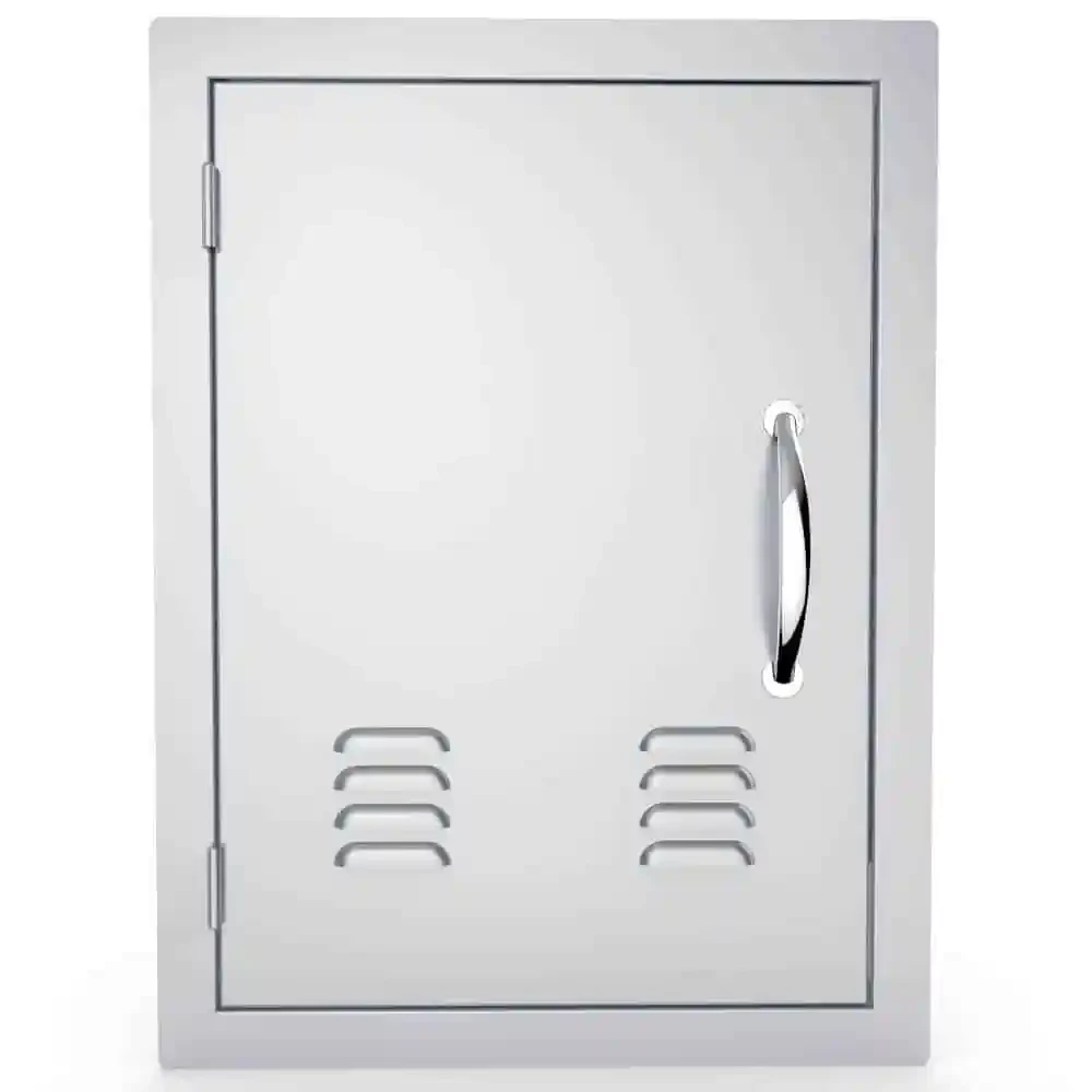Sunstone Classic Series 17" X 24" Stainless Steel Left Swing Vertical Vented Door 1 Sunstone Classic Series 17" X 24" Stainless Steel Left Swing Vertical Vented Door