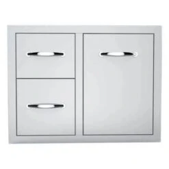 Sunstone Classic Series 30" Stainless Steel Tank Tray Double Drawer Combo