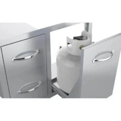 Sunstone Classic Series 30" Stainless Steel Tank Tray Double Drawer Combo 8 Sunstone Classic Series 30" Stainless Steel Tank Tray Double Drawer Combo -Grill Collection Sunstone Classic Series 30 Stainless Steel Tank Tray Double Drawer Combo 3