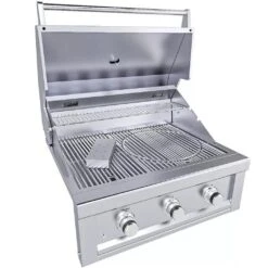 Sunstone Ruby Series 30" 3-Burner Pro-Sear Stainless Steel Drop-In Natural Gas Gas Grill With LED Lights