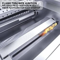 Sunstone Ruby Series 36" 4-Burner Pro-Sear Stainless Steel Drop-In Natural Gas Gas Grill With IR Burner, Rotisserie And LED Lights -Grill Collection Sunstone Ruby Series 36 4 Burner Pro Sear Stainless Steel Drop In Natural Gas Gas Grill with IR Burner Rotisserie and LED Lights 5