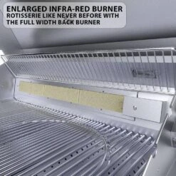 Sunstone Ruby Series 36" 4-Burner Pro-Sear Stainless Steel Drop-In Natural Gas Gas Grill With IR Burner, Rotisserie And LED Lights -Grill Collection Sunstone Ruby Series 36 4 Burner Pro Sear Stainless Steel Drop In Natural Gas Gas Grill with IR Burner Rotisserie and LED Lights 6