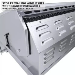 Sunstone Ruby Series 36" 4-Burner Pro-Sear Stainless Steel Drop-In Propane Gas Grill With LED Lights -Grill Collection Sunstone Ruby Series 36 4 Burner Pro Sear Stainless Steel Drop In Propane Gas Grill with LED Lights 7