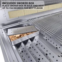 Sunstone Ruby Series 42" 5-Burner Pro-Sear Stainless Steel Drop-In Natural Gas Gas Grill With IR Burner, Rotisserie And LED Lights -Grill Collection Sunstone Ruby Series 42 5 Burner Pro Sear Stainless Steel Drop In Natural Gas Gas Grill with IR Burner Rotisserie and LED Lights 7