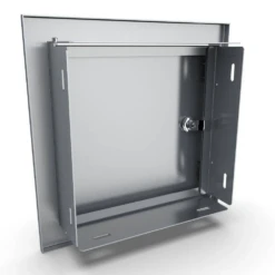 Sunstone Signature Series 12" X 12" Stainless Steel Beveled Frame Single Access Door -Grill Collection Sunstone Signature Series 12 x 12 Stainless Steel Beveled Frame Single Access Door 3