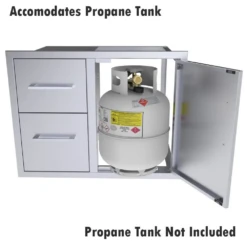 Sunstone Signature Series 30" Stainless Steel Beveled Style Double Drawer And Door Combo 9 Sunstone Signature Series 30" Stainless Steel Beveled Style Double Drawer And Door Combo -Grill Collection Sunstone Signature Series 30 Stainless Steel Beveled Style Double Drawer and Door Combo 5