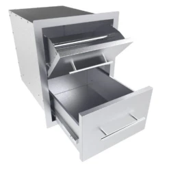 Sunstone Texan Series 16" Stainless Steel Swivel Paper Towel Holder & Single Extra-Large Drawer -Grill Collection Sunstone Texan Series 16 Stainless Steel Swivel Paper Towel Holder Single Extra Large Drawer 3