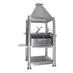 Tagwood BBQ 61" BBQ02SS The Beast All Stainless Steel Argentine Wood Fire & Charcoal Grill W/ Asador