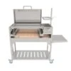 Tagwood BBQ 67" BBQ01SS All Stainless Steel Argentine Santa Maria Wood Fire & Charcoal Grill W/ Top Lid