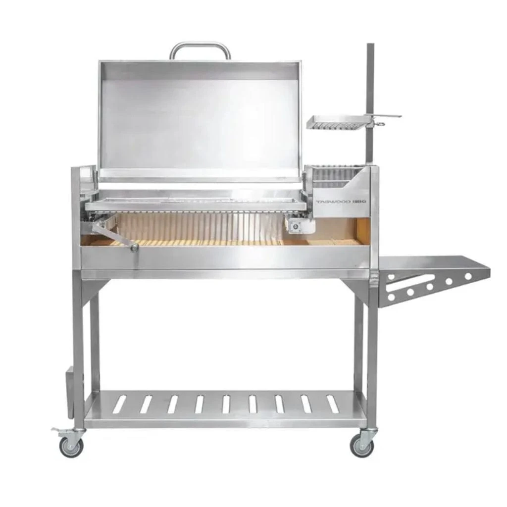 Tagwood BBQ 67" BBQ01SS All Stainless Steel Argentine Santa Maria Wood Fire & Charcoal Grill W/ Top Lid 3 Tagwood BBQ 67" BBQ01SS All Stainless Steel Argentine Santa Maria Wood Fire & Charcoal Grill W/ Top Lid - Image 3