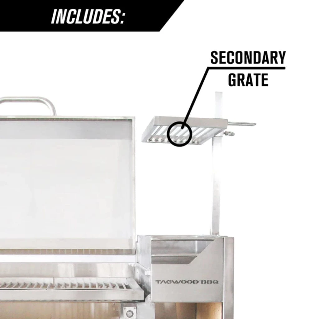 Tagwood BBQ 67" BBQ01SS All Stainless Steel Argentine Santa Maria Wood Fire & Charcoal Grill W/ Top Lid 8 Tagwood BBQ 67" BBQ01SS All Stainless Steel Argentine Santa Maria Wood Fire & Charcoal Grill W/ Top Lid - Image 8