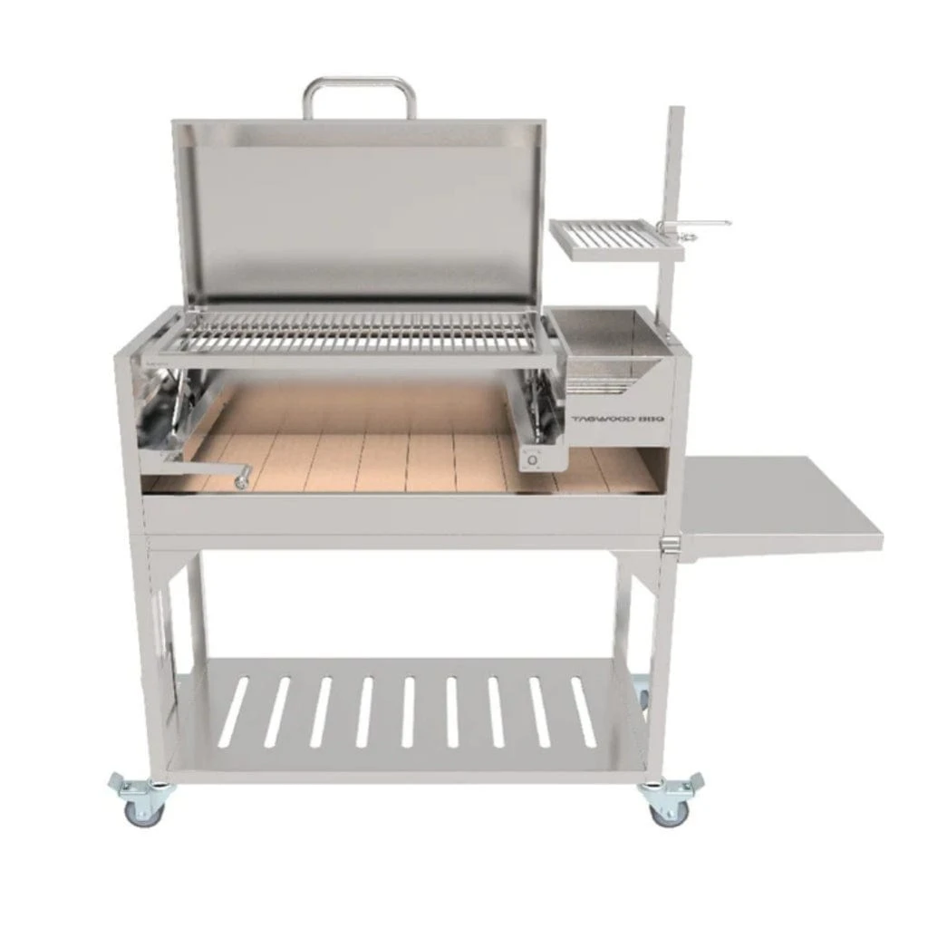 Tagwood BBQ 67" BBQ01SS All Stainless Steel Argentine Santa Maria Wood Fire & Charcoal Grill W/ Top Lid 1 Tagwood BBQ 67" BBQ01SS All Stainless Steel Argentine Santa Maria Wood Fire & Charcoal Grill W/ Top Lid