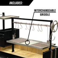 Tagwood BBQ 68" BBQ03SI Argentine Santa Maria Wood Fire & Charcoal Grill -Grill Collection Tagwood BBQ 68 BBQ03SI Argentine Santa Maria Wood Fire Charcoal Grill 11