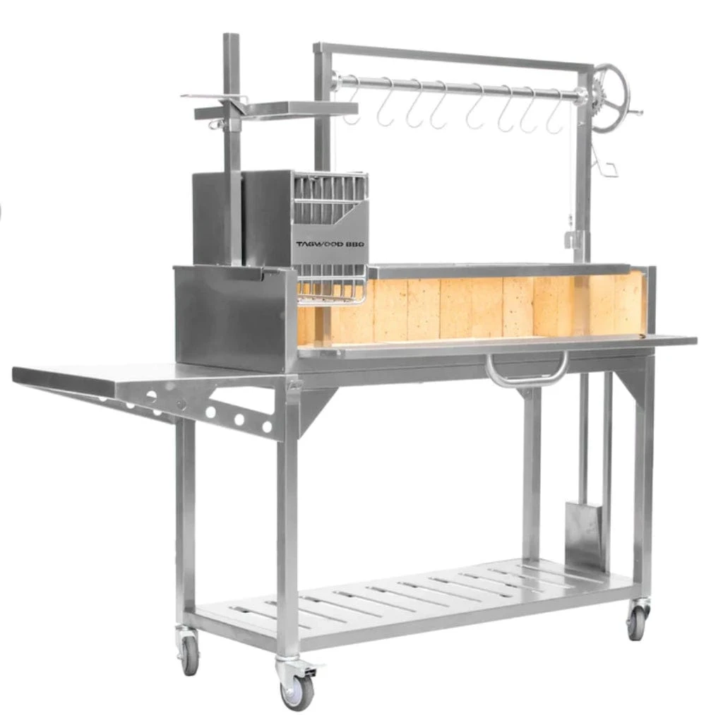 Tagwood BBQ Argentine Santa Maria BBQ03SS 68" Stainless Steel Wood Fire And Charcoal Gaucho Grill 3 Tagwood BBQ Argentine Santa Maria BBQ03SS 68" Stainless Steel Wood Fire And Charcoal Gaucho Grill - Image 3