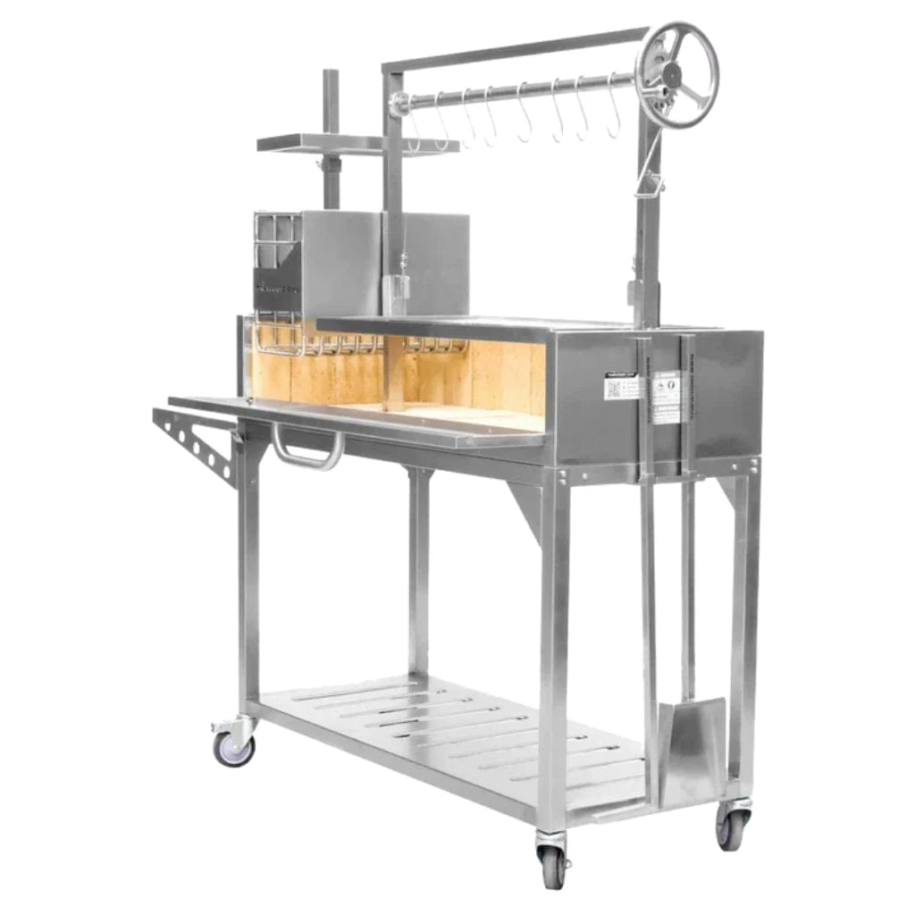 Tagwood BBQ Argentine Santa Maria BBQ03SS 68" Stainless Steel Wood Fire And Charcoal Gaucho Grill 4 Tagwood BBQ Argentine Santa Maria BBQ03SS 68" Stainless Steel Wood Fire And Charcoal Gaucho Grill - Image 4