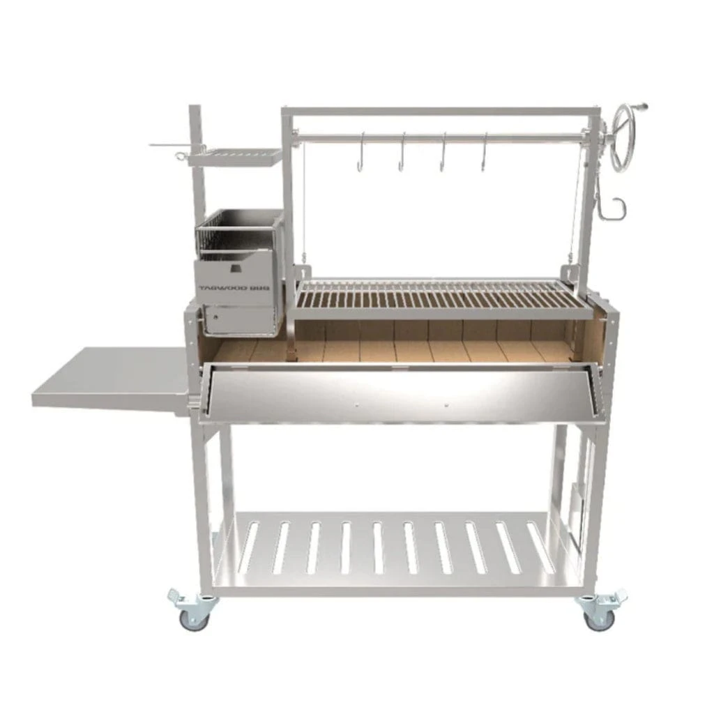 Tagwood BBQ Argentine Santa Maria BBQ03SS 68" Stainless Steel Wood Fire And Charcoal Gaucho Grill 1 Tagwood BBQ Argentine Santa Maria BBQ03SS 68" Stainless Steel Wood Fire And Charcoal Gaucho Grill
