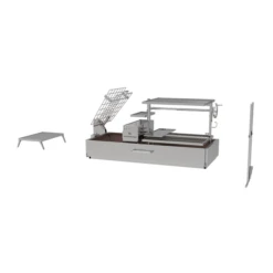 Tagwood BBQ Argentine Santa Maria BBQ28SS 73" Stainless Steel Built-In Wood Fire And Charcoal Gaucho Grill