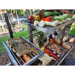 Tagwood BBQ BBQ06SS 92" Argentine Santa Maria Wood Fire And Charcoal Grill -Grill Collection Tagwood BBQ BBQ06SS 92 Argentine Santa Maria Wood Fire and Charcoal Grill 14