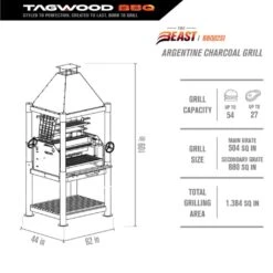 Tagwood BBQ The Beast Argentine Santa Maria Style 36" X 17" Stainless Steel Wood Fire And Charcoal Gaucho Grill 25 Tagwood BBQ The Beast Argentine Santa Maria Style 36" X 17" Stainless Steel Wood Fire And Charcoal Gaucho Grill -Grill Collection Tagwood BBQ The Beast Argentine Santa Maria Style 36 x 17 Stainless Steel Wood Fire and Charcoal Gaucho Grill 10