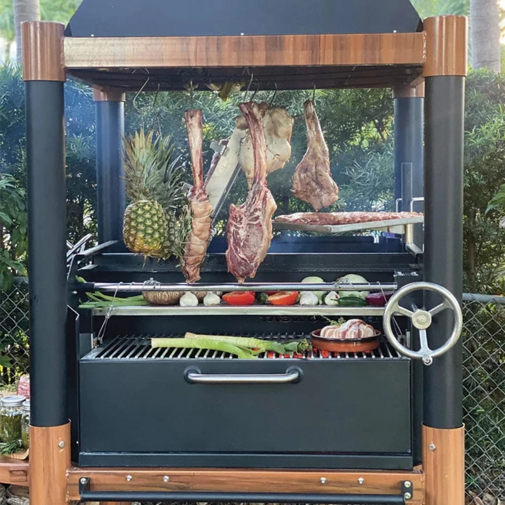 Tagwood BBQ The Beast Argentine Santa Maria Style 36" X 17" Stainless Steel Wood Fire And Charcoal Gaucho Grill 12 Tagwood BBQ The Beast Argentine Santa Maria Style 36" X 17" Stainless Steel Wood Fire And Charcoal Gaucho Grill - Image 12