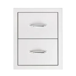 TrueFlame 17" Stainless Steel Double Drawer Masonry Frame Return