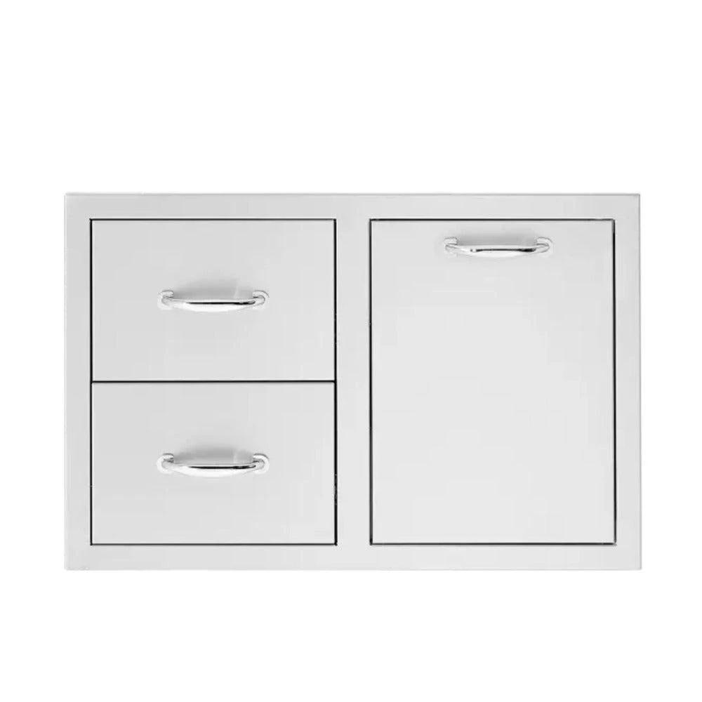 TrueFlame 33" Stainless Steel 2-Drawers And Access Door Combo 2 TrueFlame 33" Stainless Steel 2-Drawers And Access Door Combo - Image 2